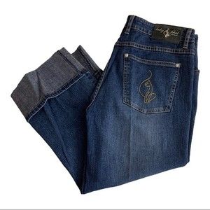 Phat Farm Women’s Blue Cropped Jeans Size 13